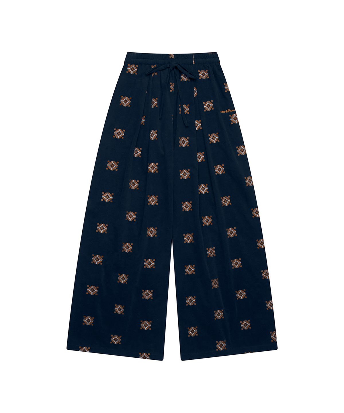스튜디오앤파르크(STUDIO&PARC) Ethnic Corduroy Wide Pants_Navy