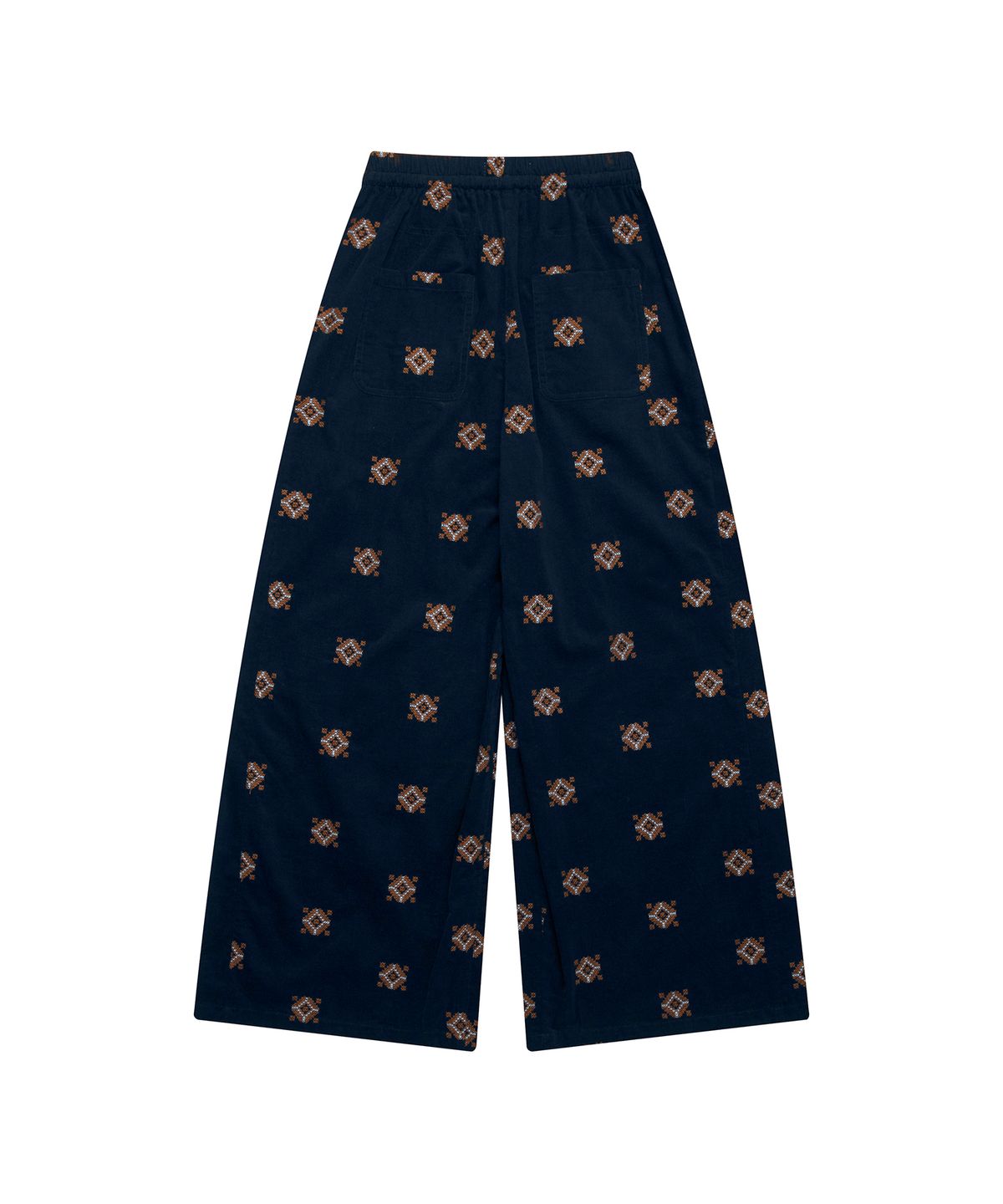스튜디오앤파르크(STUDIO&PARC) Ethnic Corduroy Wide Pants_Navy