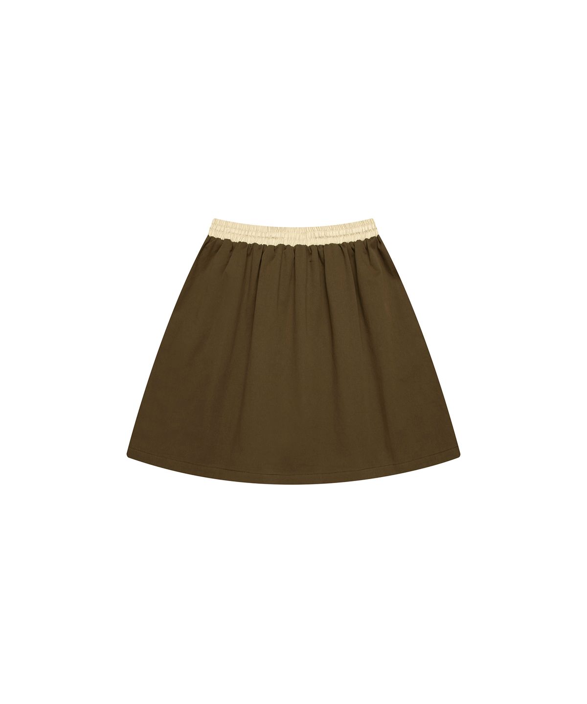 스튜디오앤파르크(STUDIO&PARC) Contrast Waist Skirt with Inner Shorts_Brown