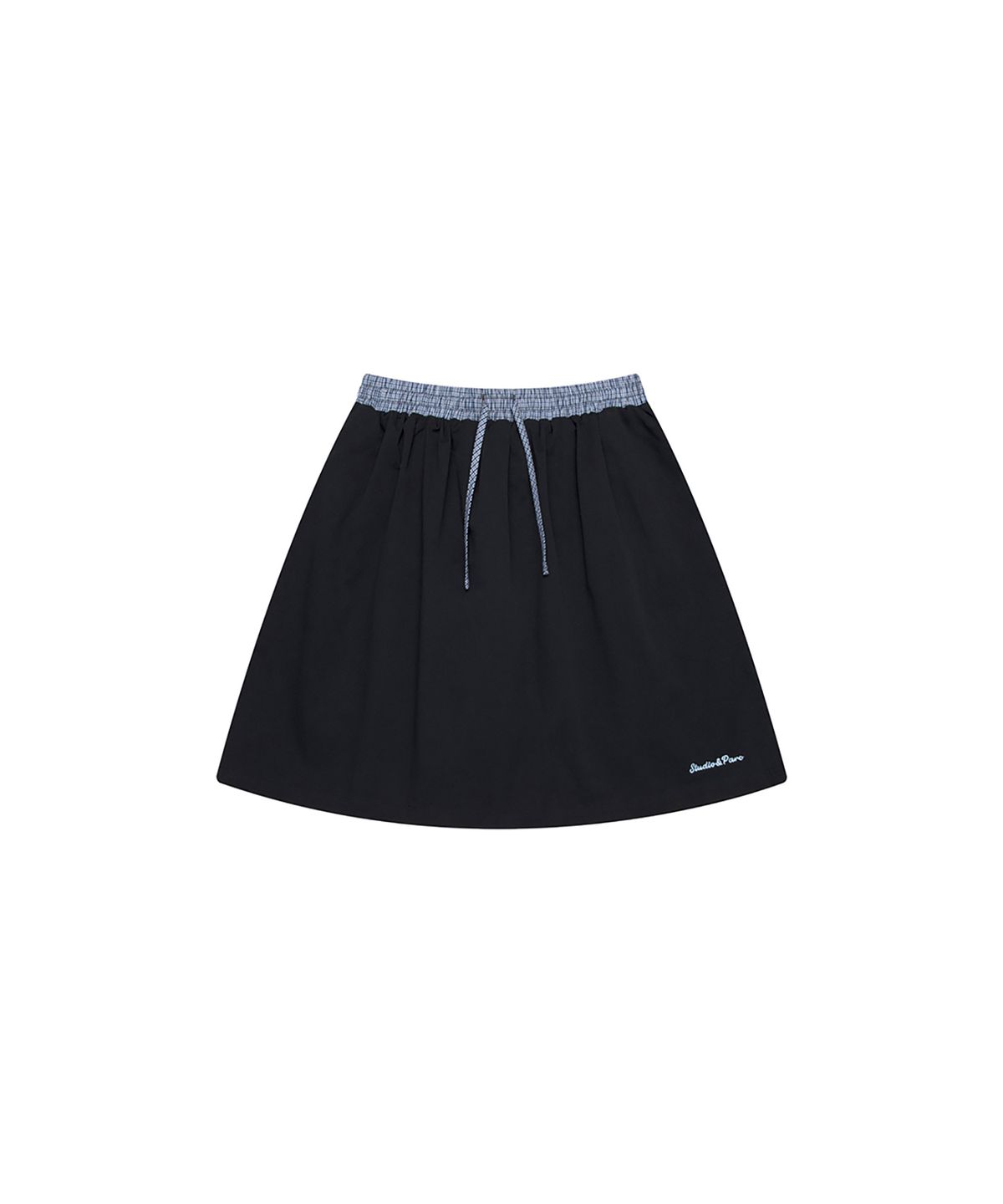 스튜디오앤파르크(STUDIO&PARC) Contrast Waist Skirt with Inner Shorts_Navy