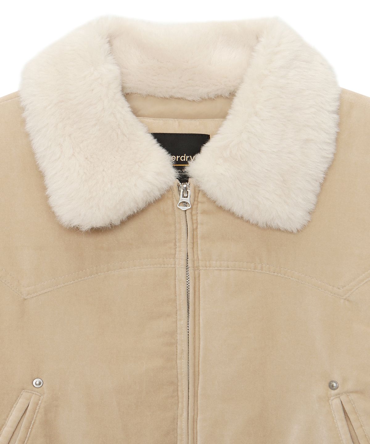슈퍼드라이(SUPERDRY) W 웨스턴 페디드 자켓 버터크림