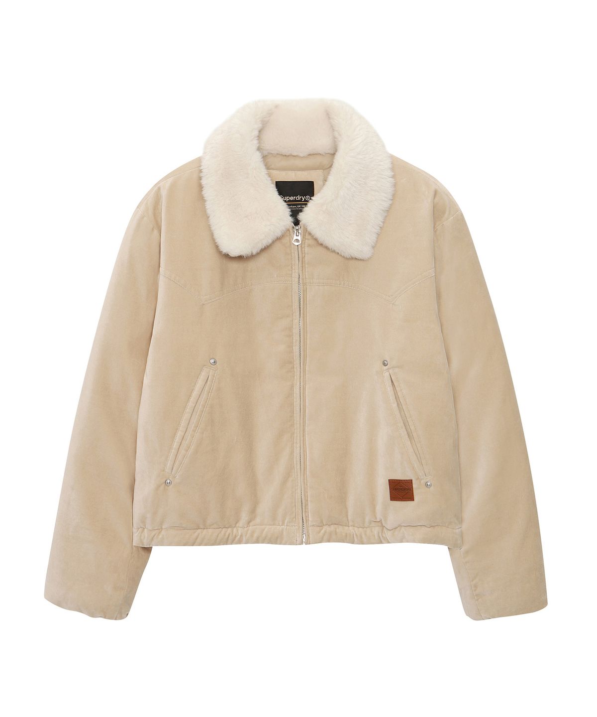 슈퍼드라이(SUPERDRY) W 웨스턴 페디드 자켓 버터크림