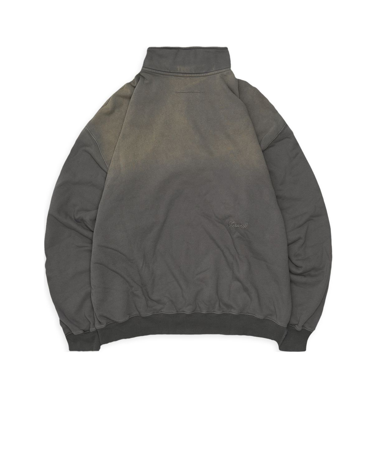 투위드(TUEWID) slouchy half-zip up in bleached gray