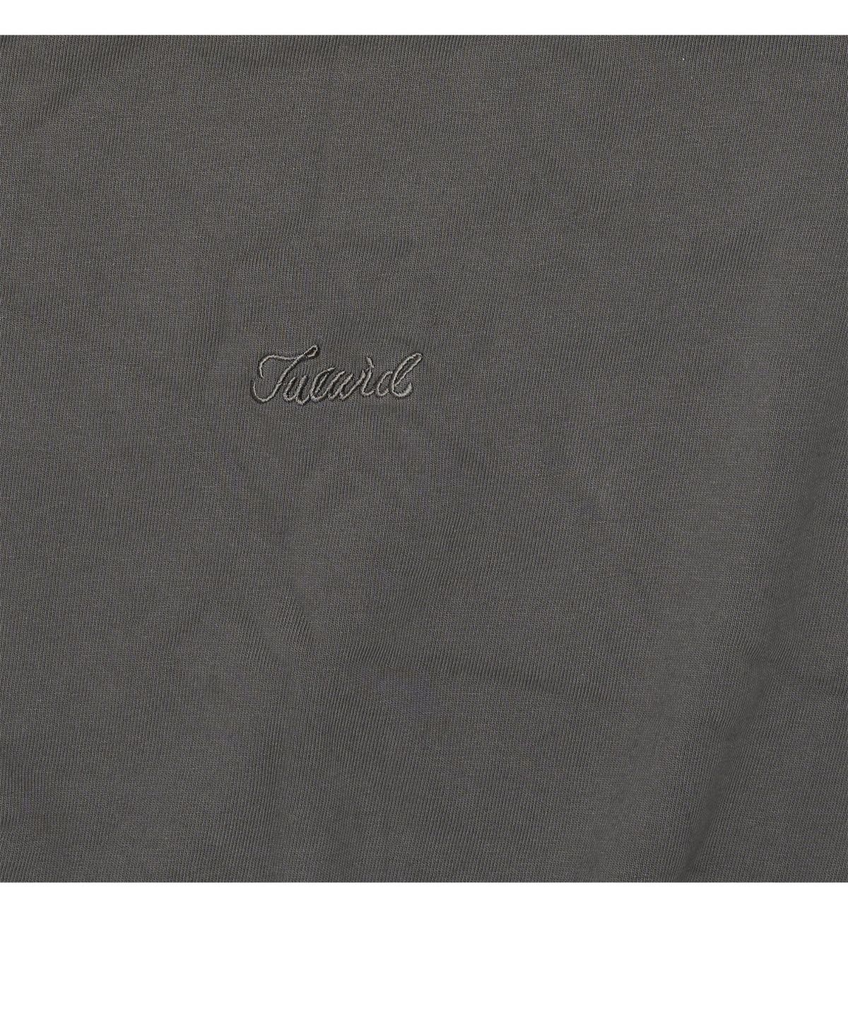 투위드(TUEWID) slouchy half-zip up in bleached gray