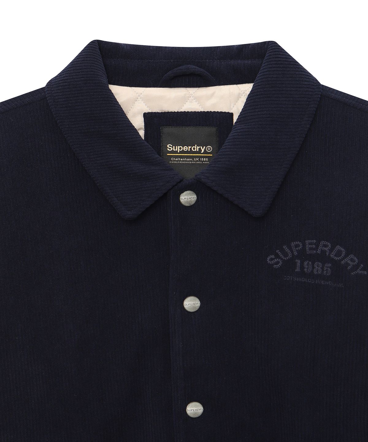 슈퍼드라이(SUPERDRY) 코듀로이 카라 자켓 네이비