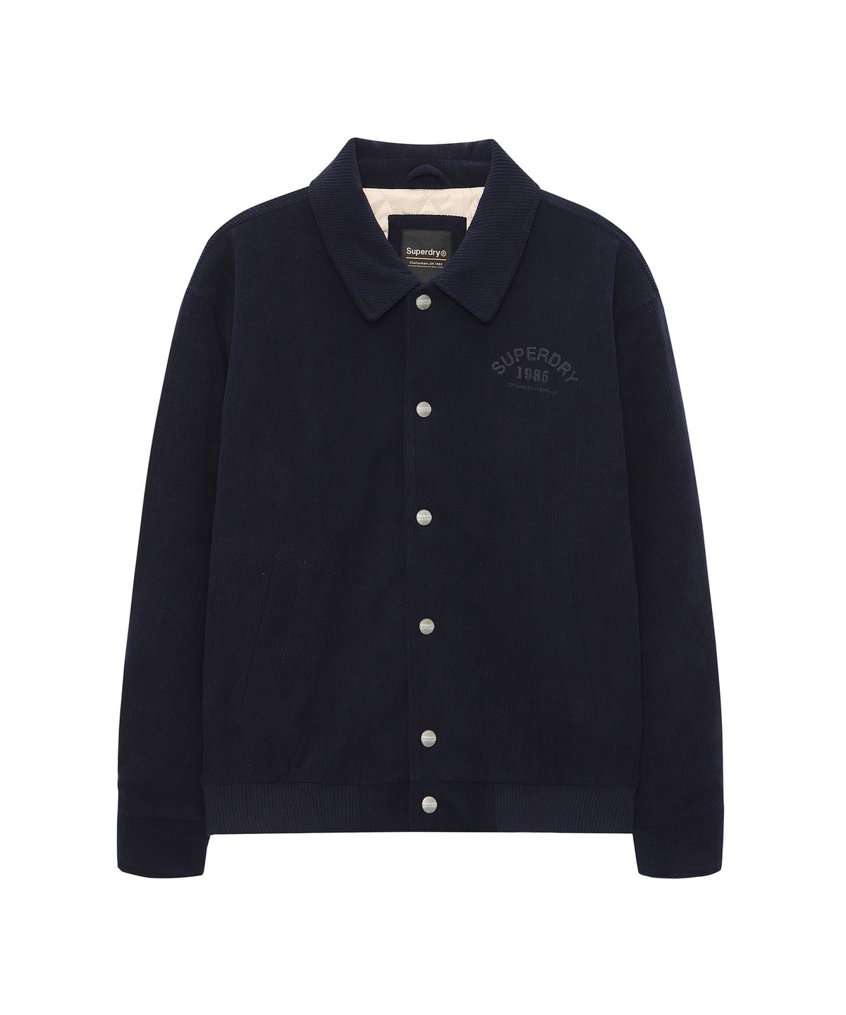 슈퍼드라이(SUPERDRY) 코듀로이 카라 자켓 네이비