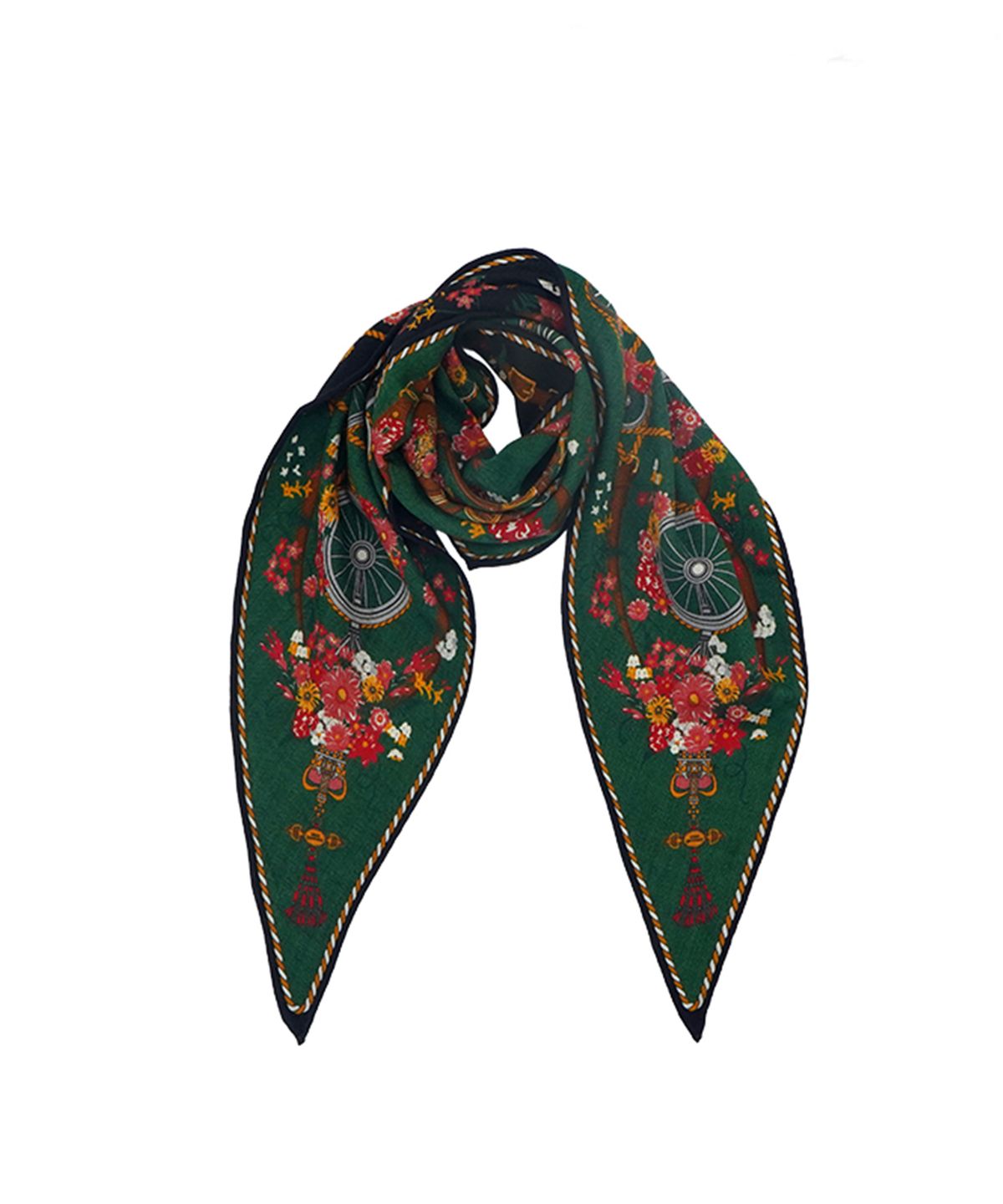 루이까또즈스카프(LOUIS QUATORZE SCARF) 알테아더블 울실크 마름모 스카프
