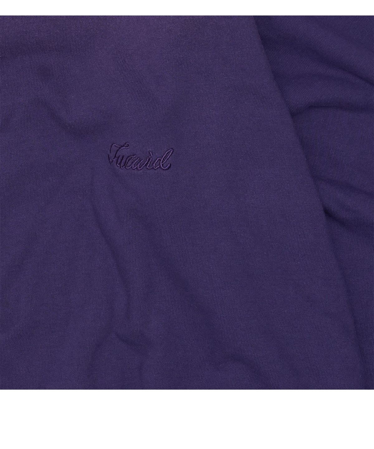 투위드(TUEWID) slouchy half-zip up in bleached purple