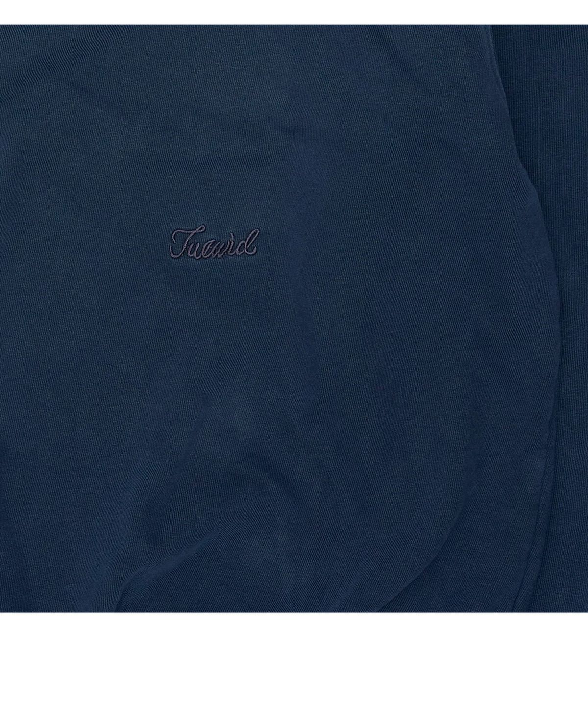 투위드(TUEWID) slouchy half-zip up in bleached navy