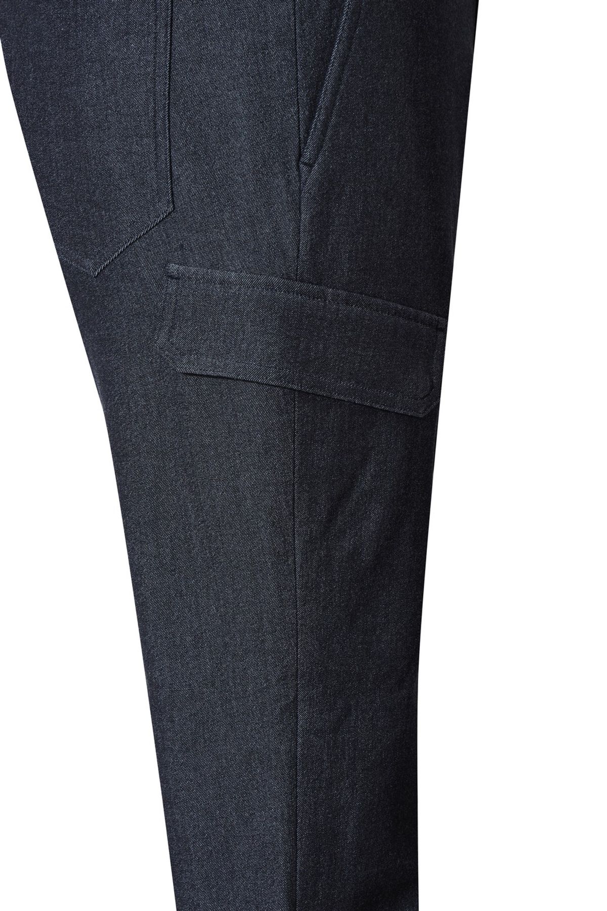 왁(WAAC) Men Denim-like Tapered Cargo Pants WMPNW25701NYD
