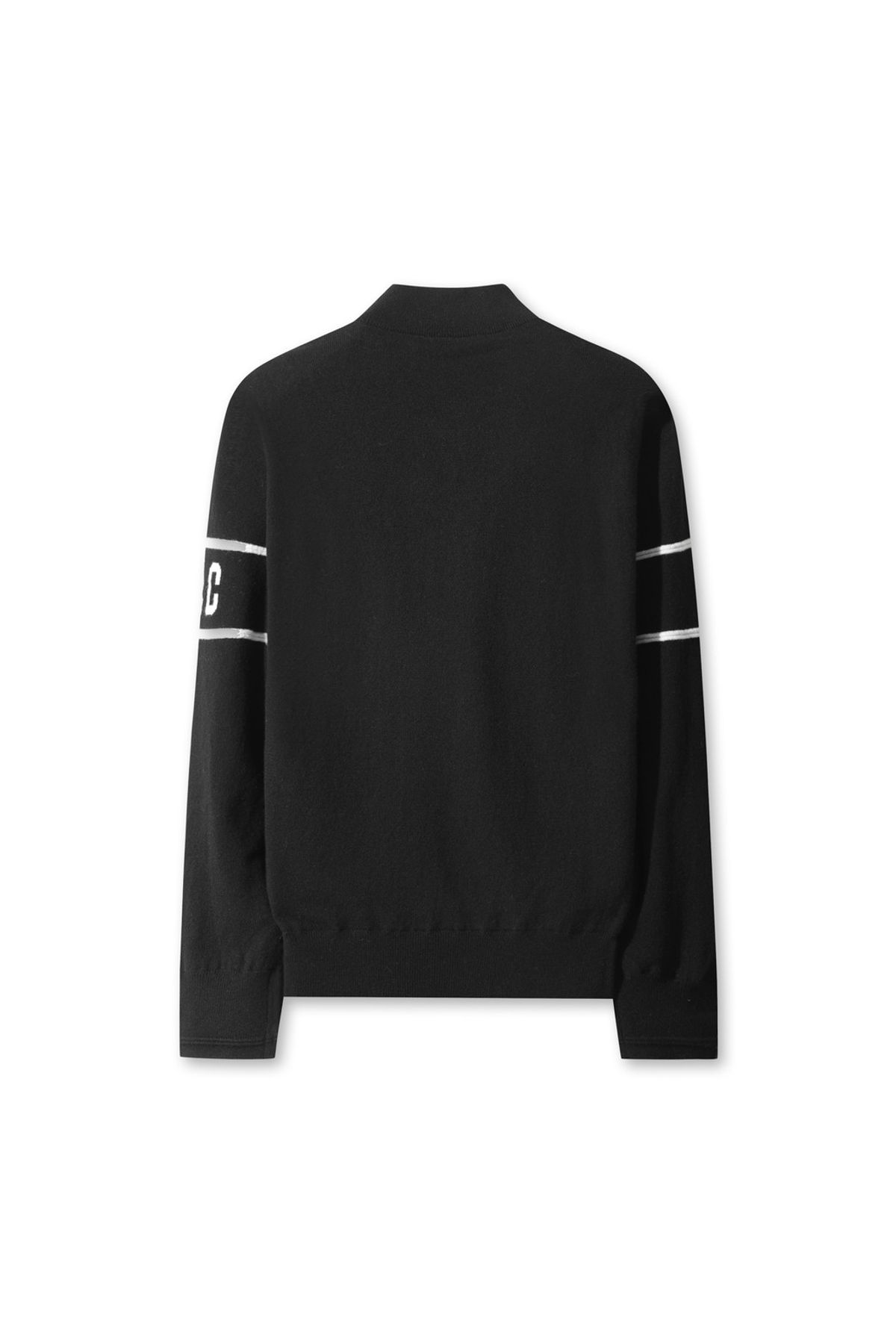왁(WAAC) Men Wool Half Zip Sweater WMWAW25707BKX