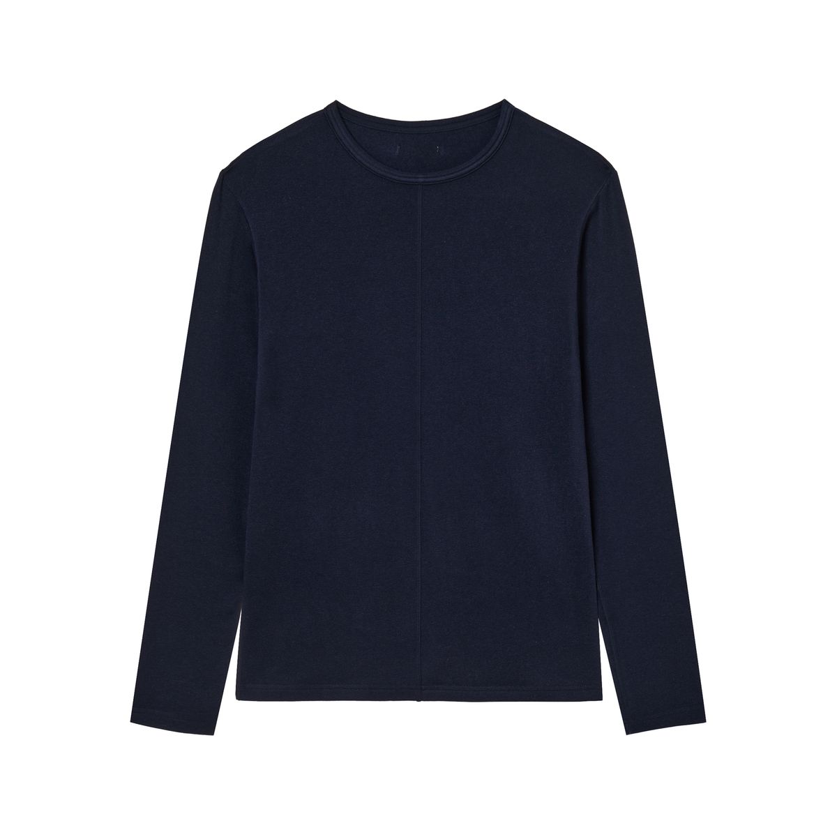 세비지(SAVAGE) Wool Crewneck Jersey Long Sleeve - Navy