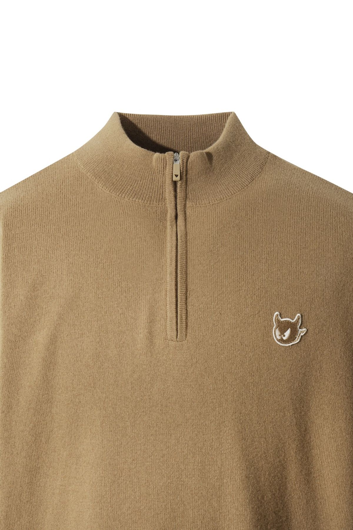 왁(WAAC) Men Wool Half Zip Sweater WMWAW25707BRL