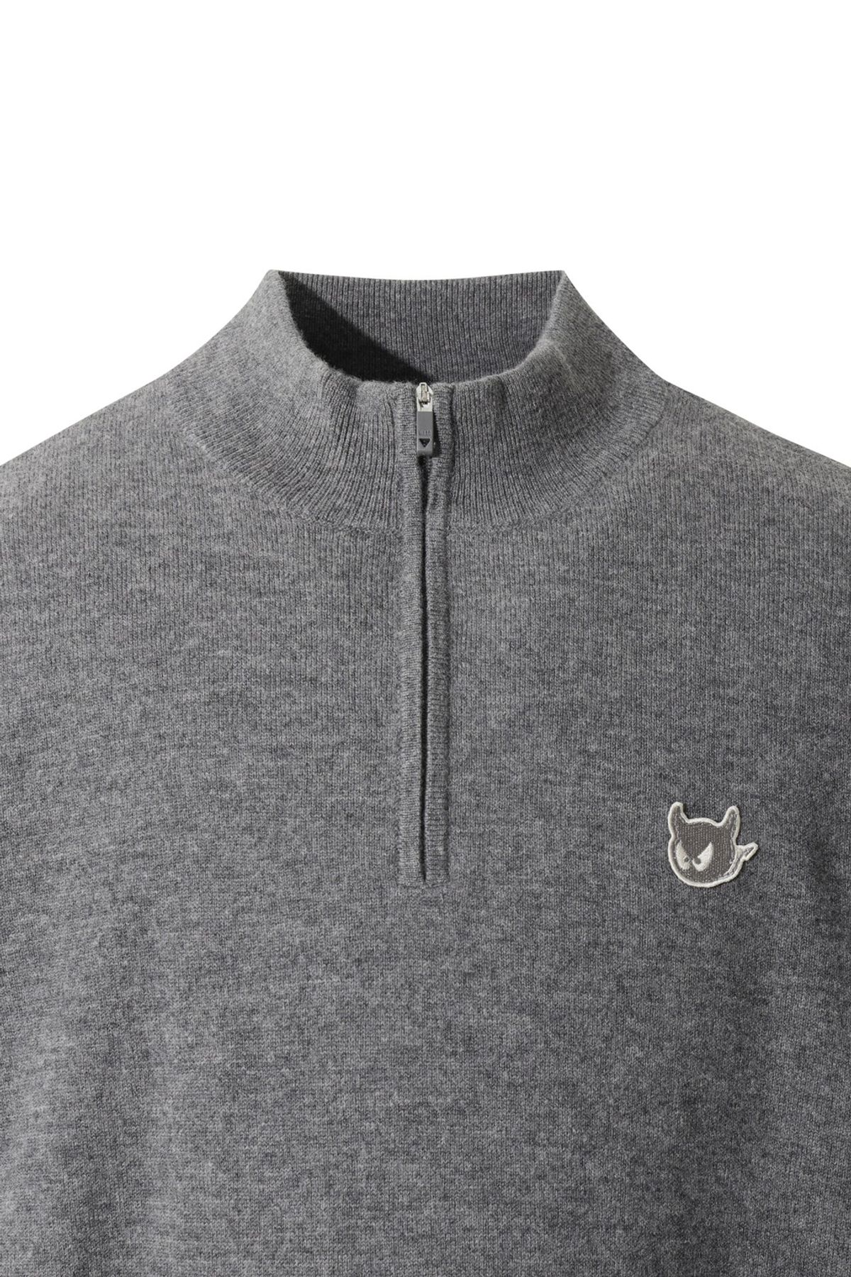 왁(WAAC) Men Wool Half Zip Sweater WMWAW25707GYM