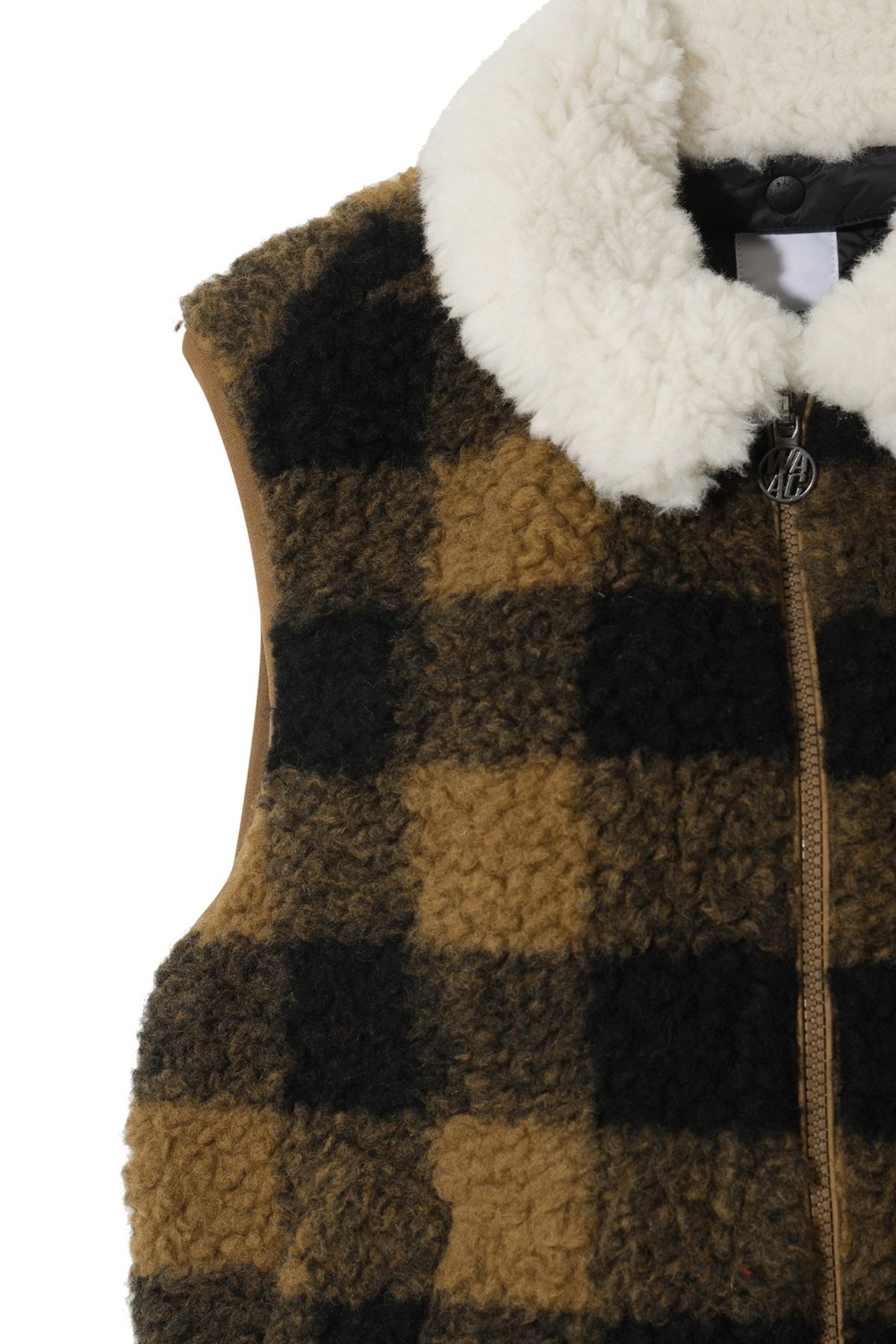 왁(WAAC) Women Check Vest WWVAW25703BRL