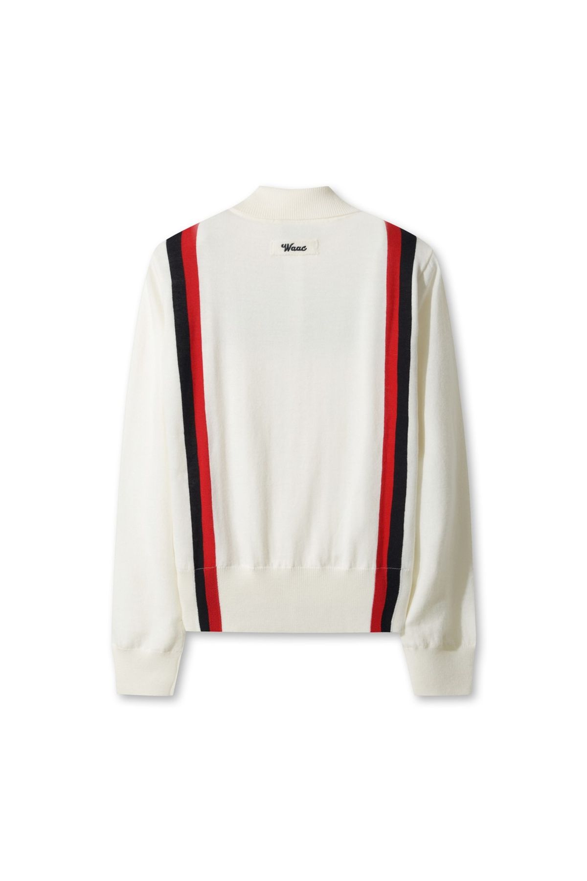 왁(WAAC) Women Cashfeel Stripe Collar Sweater WWWAW25703IVX