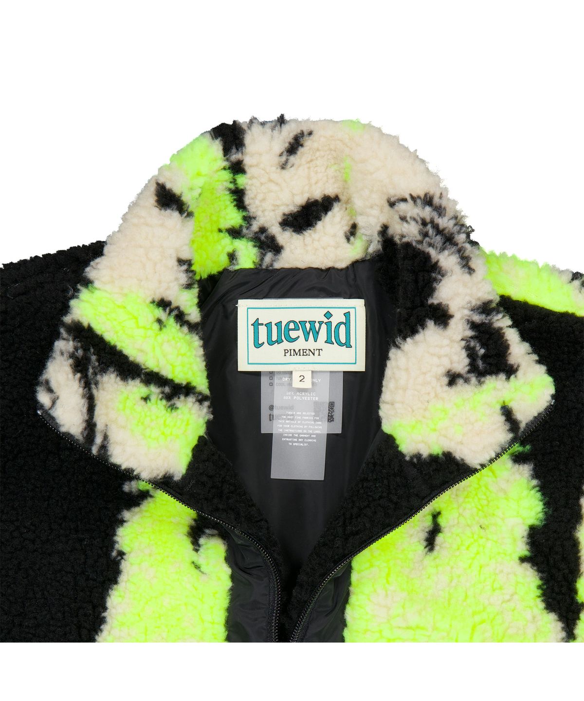 투위드(TUEWID) TWD Half zipped Technical Fleece in black