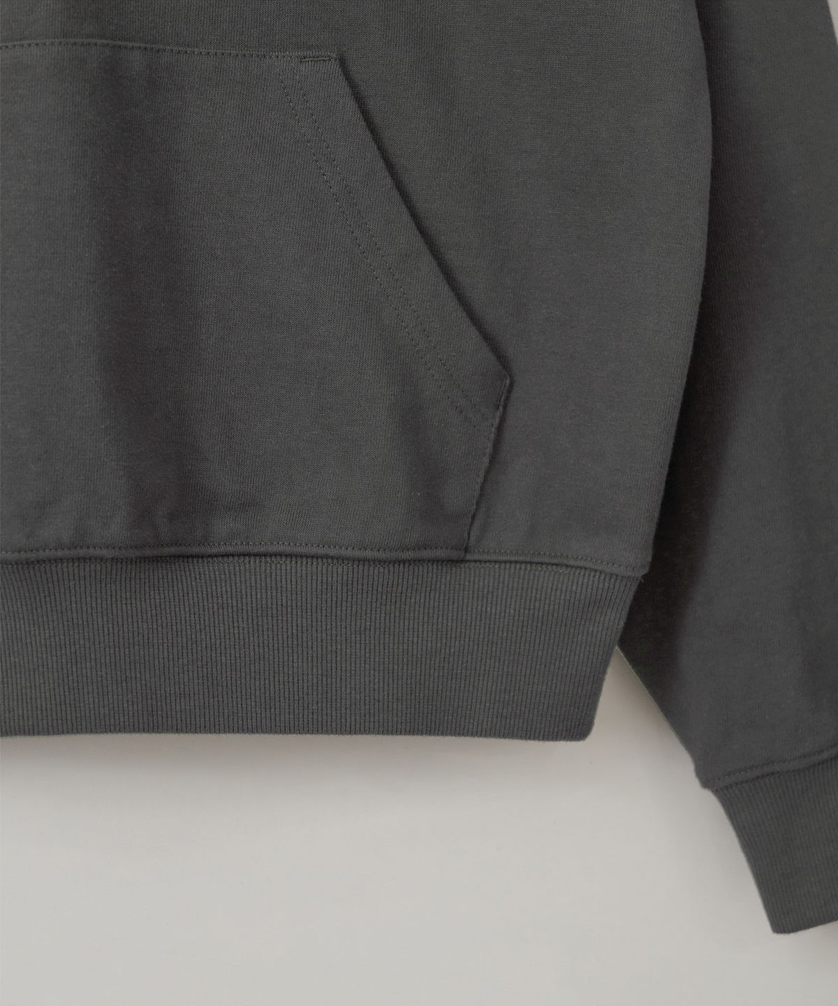 어나더오피스 우먼(ANOTHER OFFICE WOMEN) w. Sewing Hoodie Pullover (Coal)