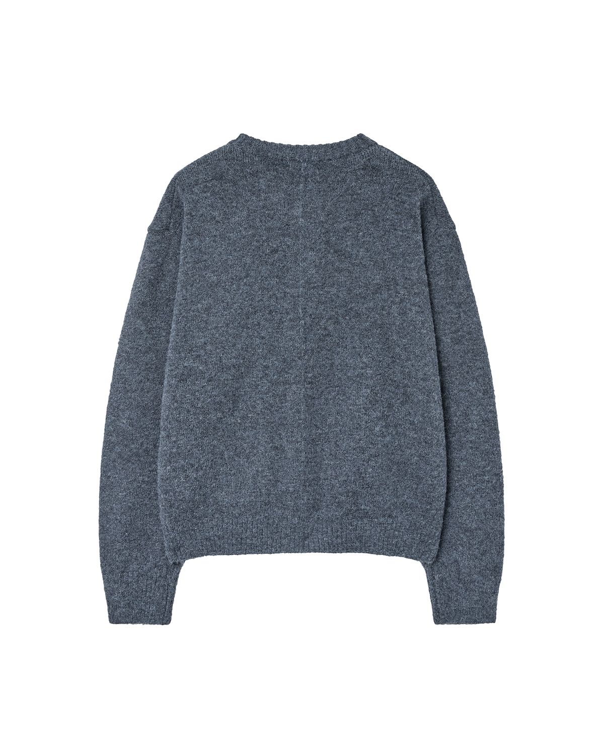 미세키서울 맨(MISEKISEOUL MEN) Round neck cardigan TURQUOISE