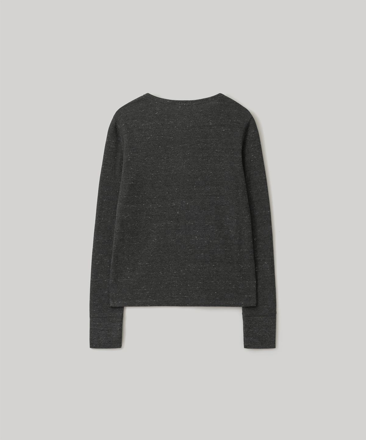 어나더오피스 우먼(ANOTHER OFFICE WOMEN) w. Waffle Henley Shirt (Charcoal)