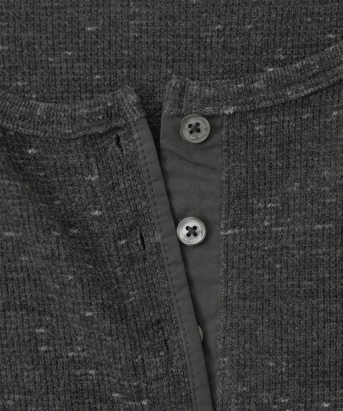 어나더오피스 우먼(ANOTHER OFFICE WOMEN) w. Waffle Henley Shirt (Charcoal)