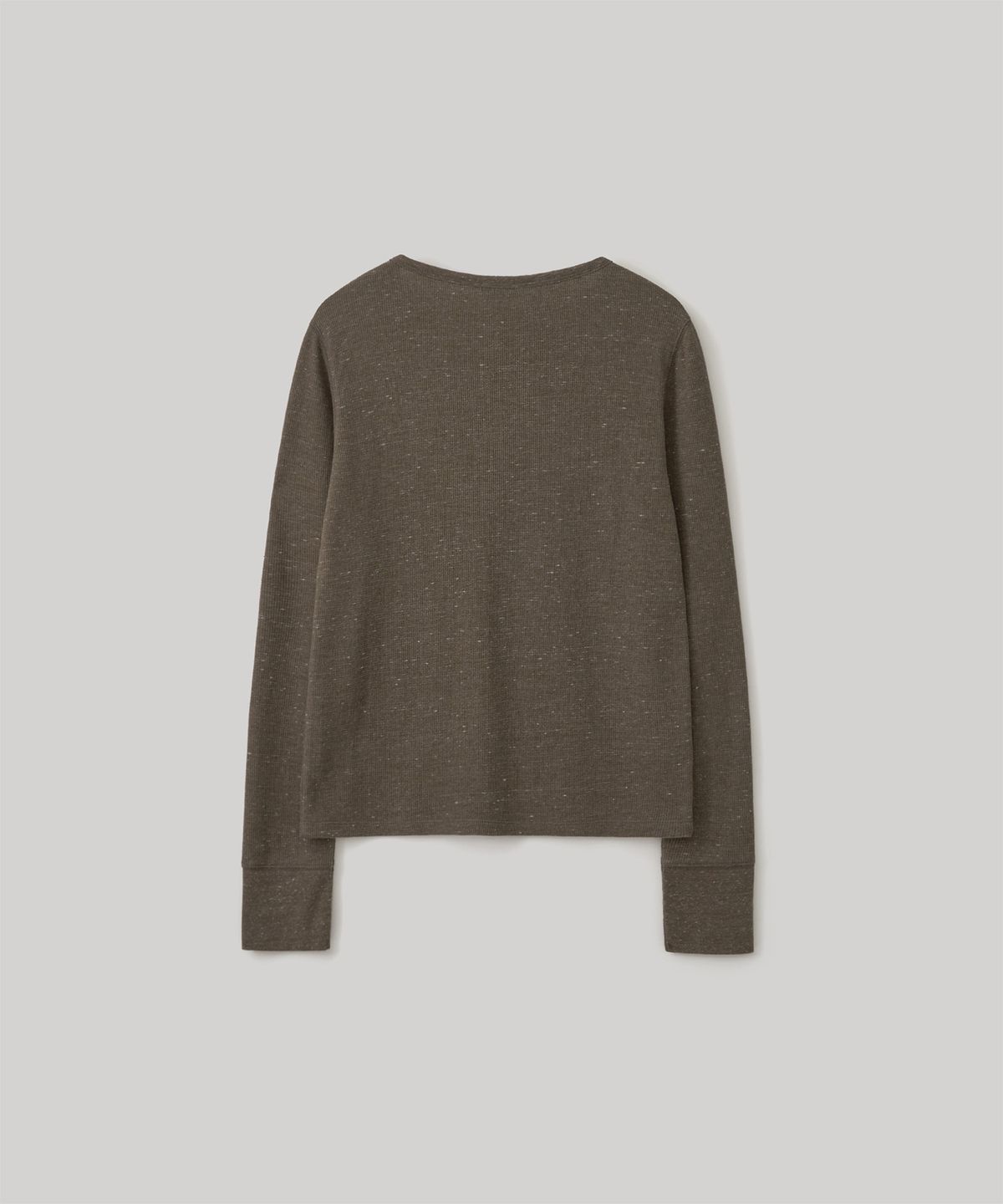 어나더오피스 우먼(ANOTHER OFFICE WOMEN) w. Waffle Henley Shirt (Mild brown)