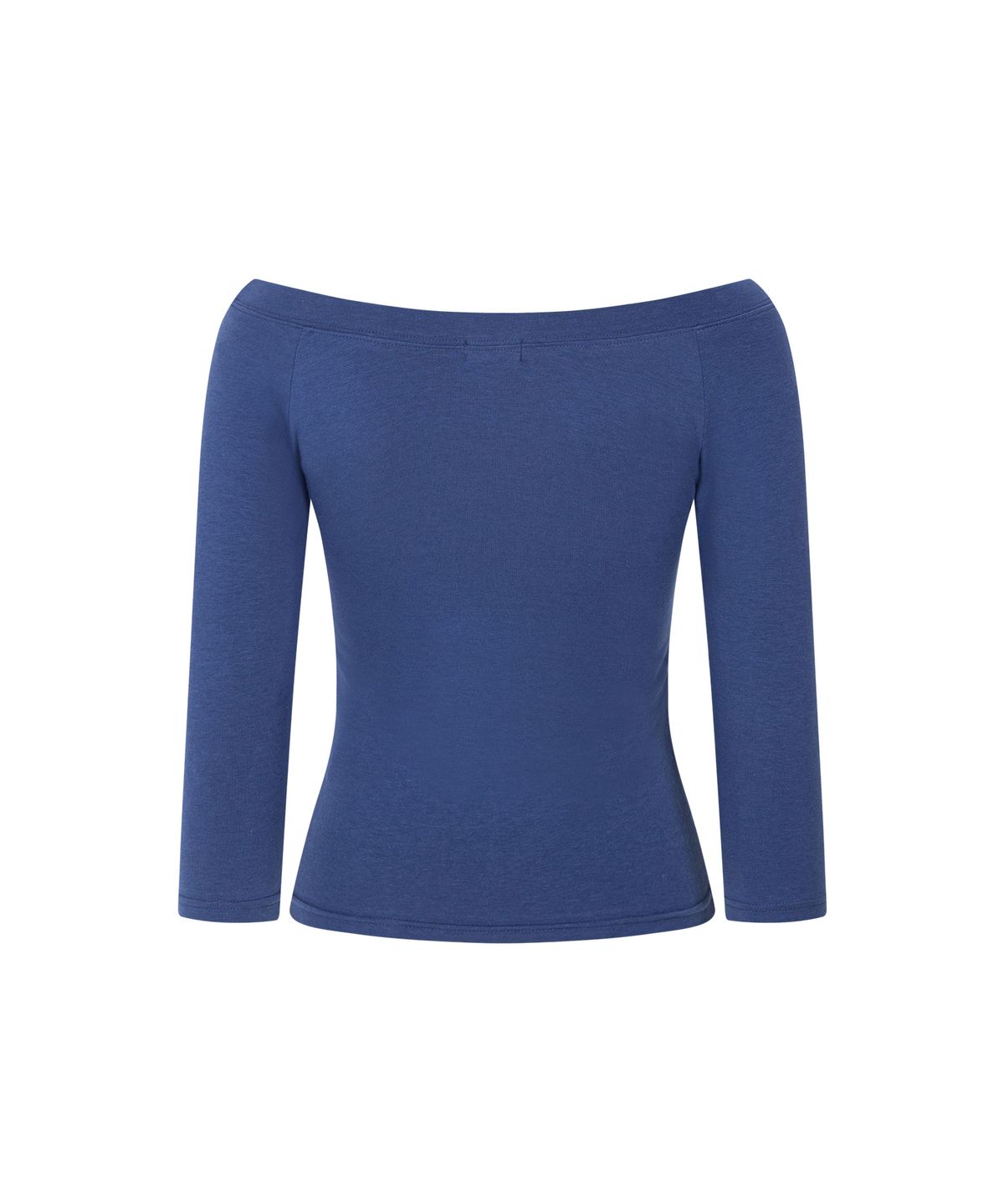 플리즈노팔로우(PLEASENOFOLLOW) Zed Off-Shoulder Long Sleeve Top (Blue)