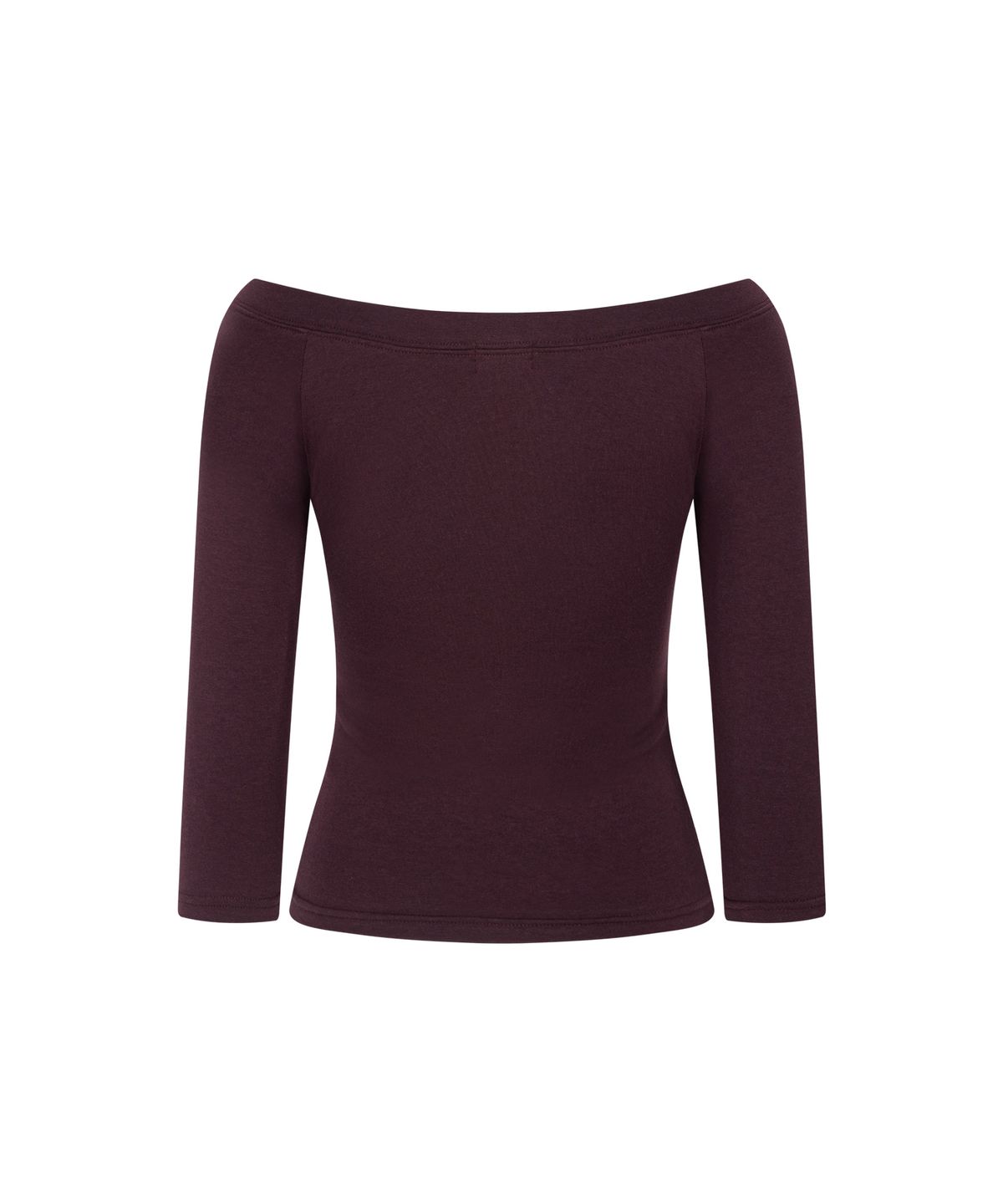 플리즈노팔로우(PLEASENOFOLLOW) Zed Off-Shoulder Long Sleeve Top (Wine)