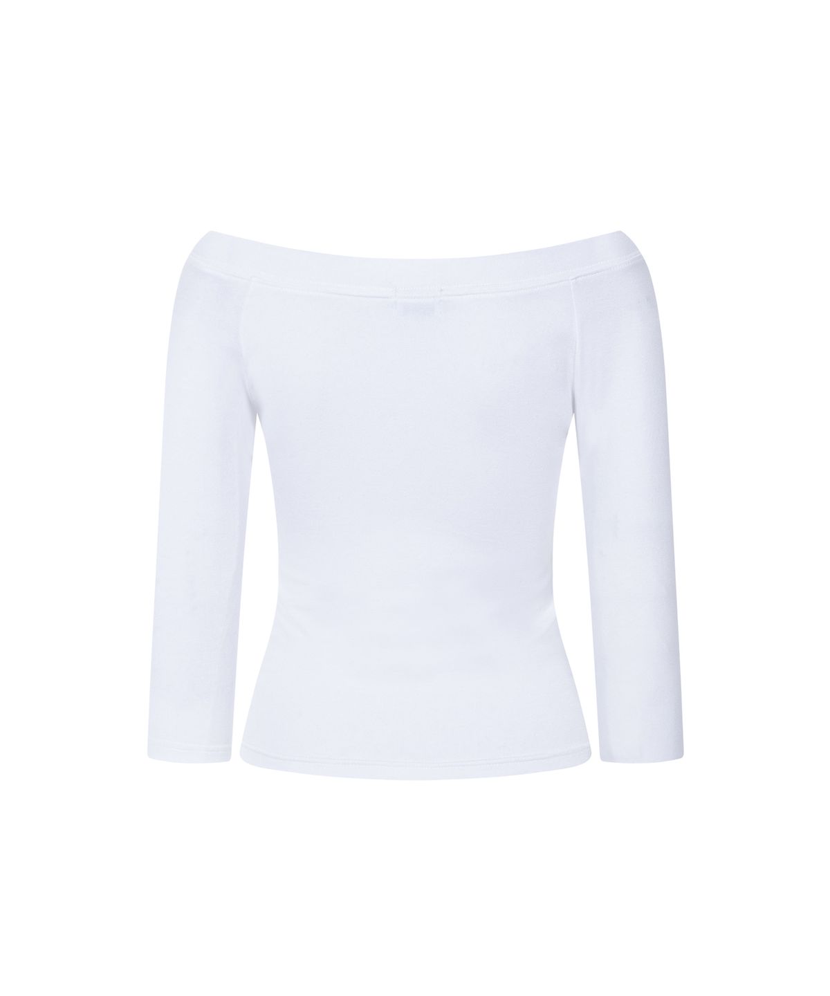 플리즈노팔로우(PLEASENOFOLLOW) Zed Off-Shoulder Long Sleeve Top (White)