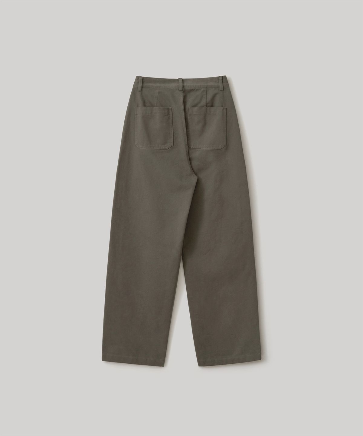 어나더오피스 우먼(ANOTHER OFFICE WOMEN) w. Heavy Twill Curved Pants (Dark khaki)