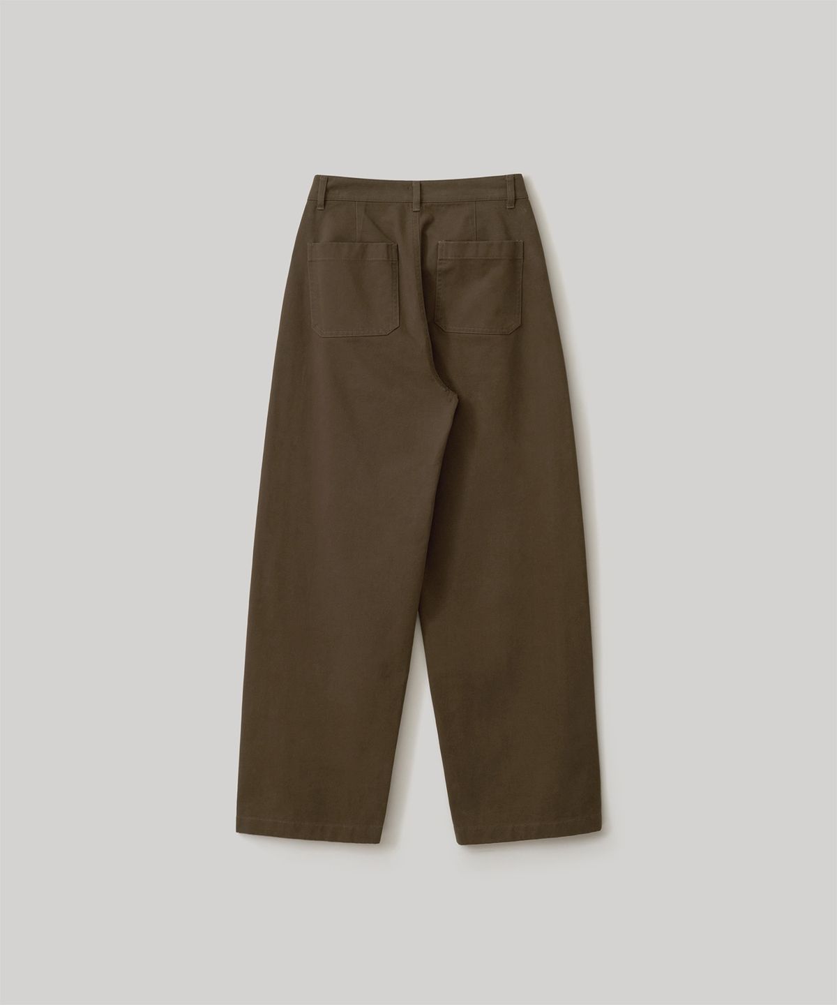 어나더오피스 우먼(ANOTHER OFFICE WOMEN) w. Heavy Twill Curved Pants (Brown)