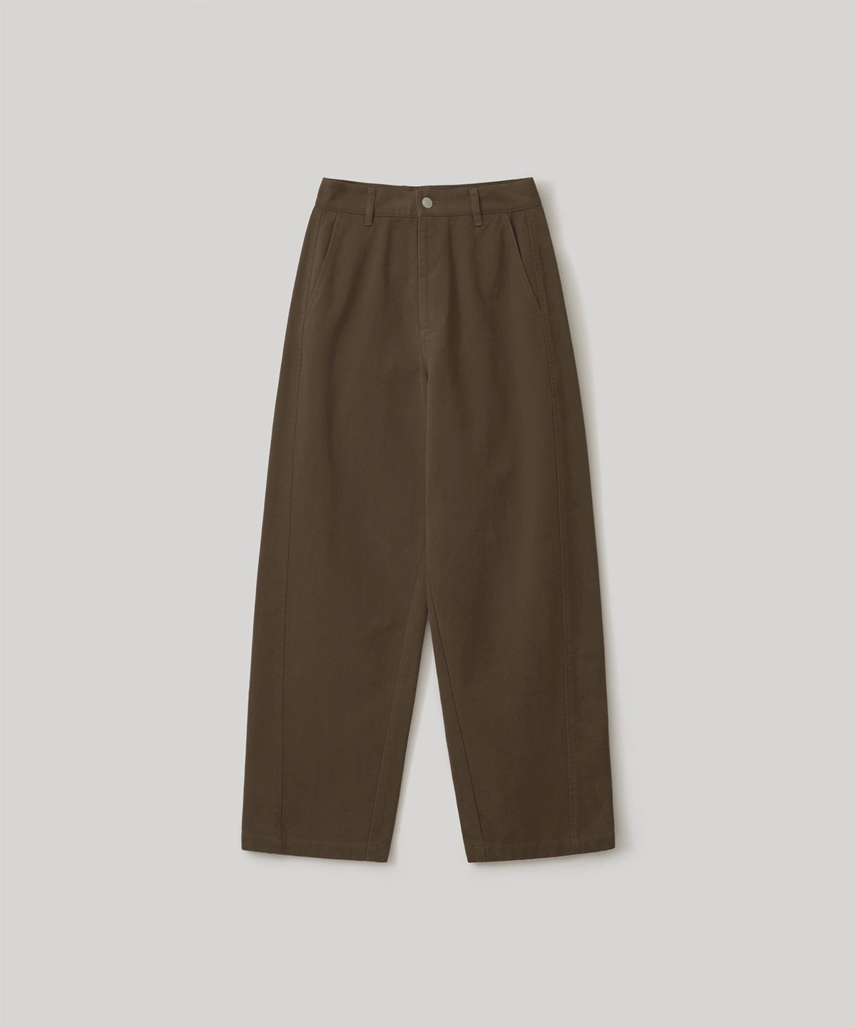 어나더오피스 우먼(ANOTHER OFFICE WOMEN) w. Heavy Twill Curved Pants (Brown)