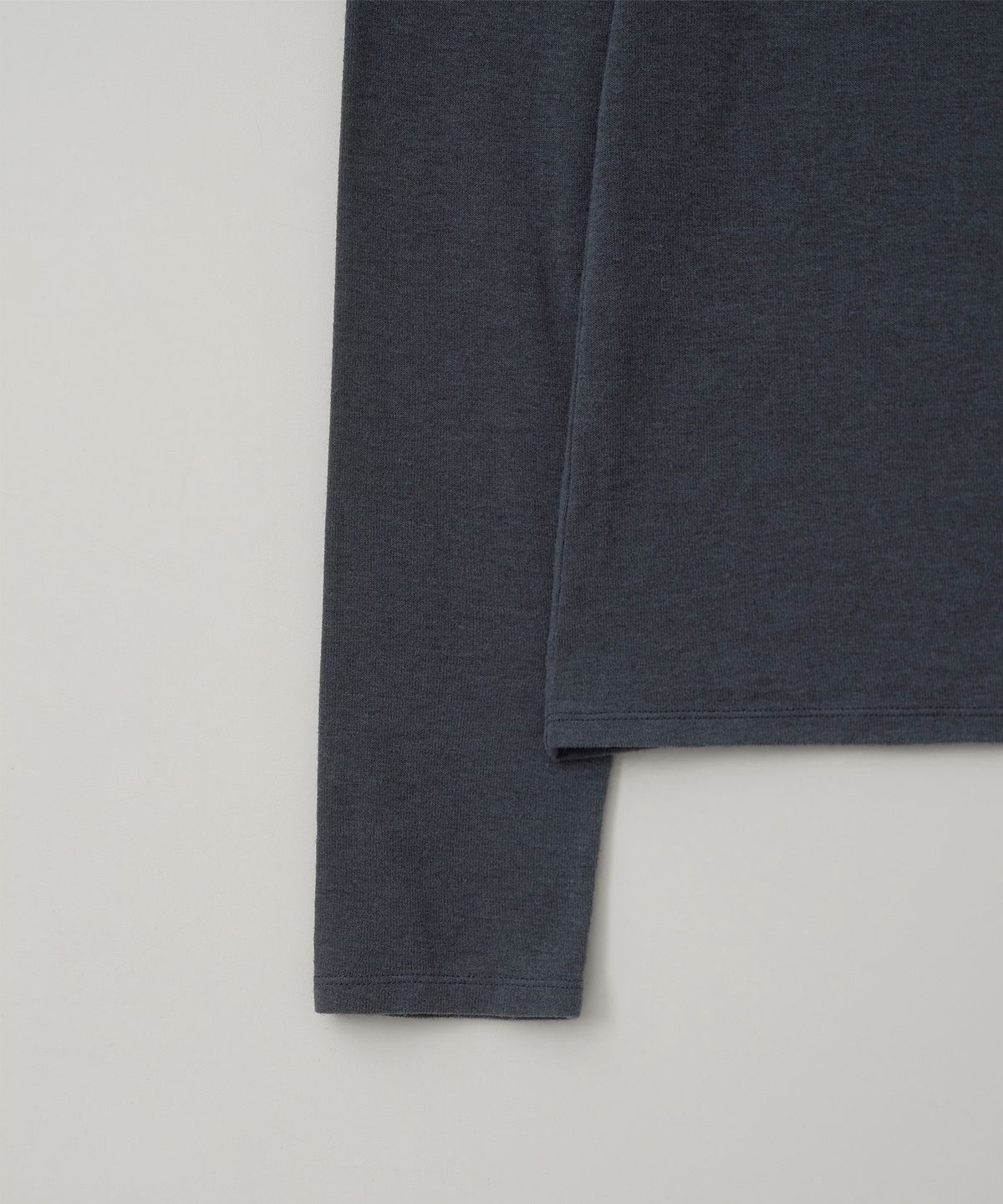 어나더오피스 우먼(ANOTHER OFFICE WOMEN) w. Wool Blend Long Sleeve Tee (Navy)