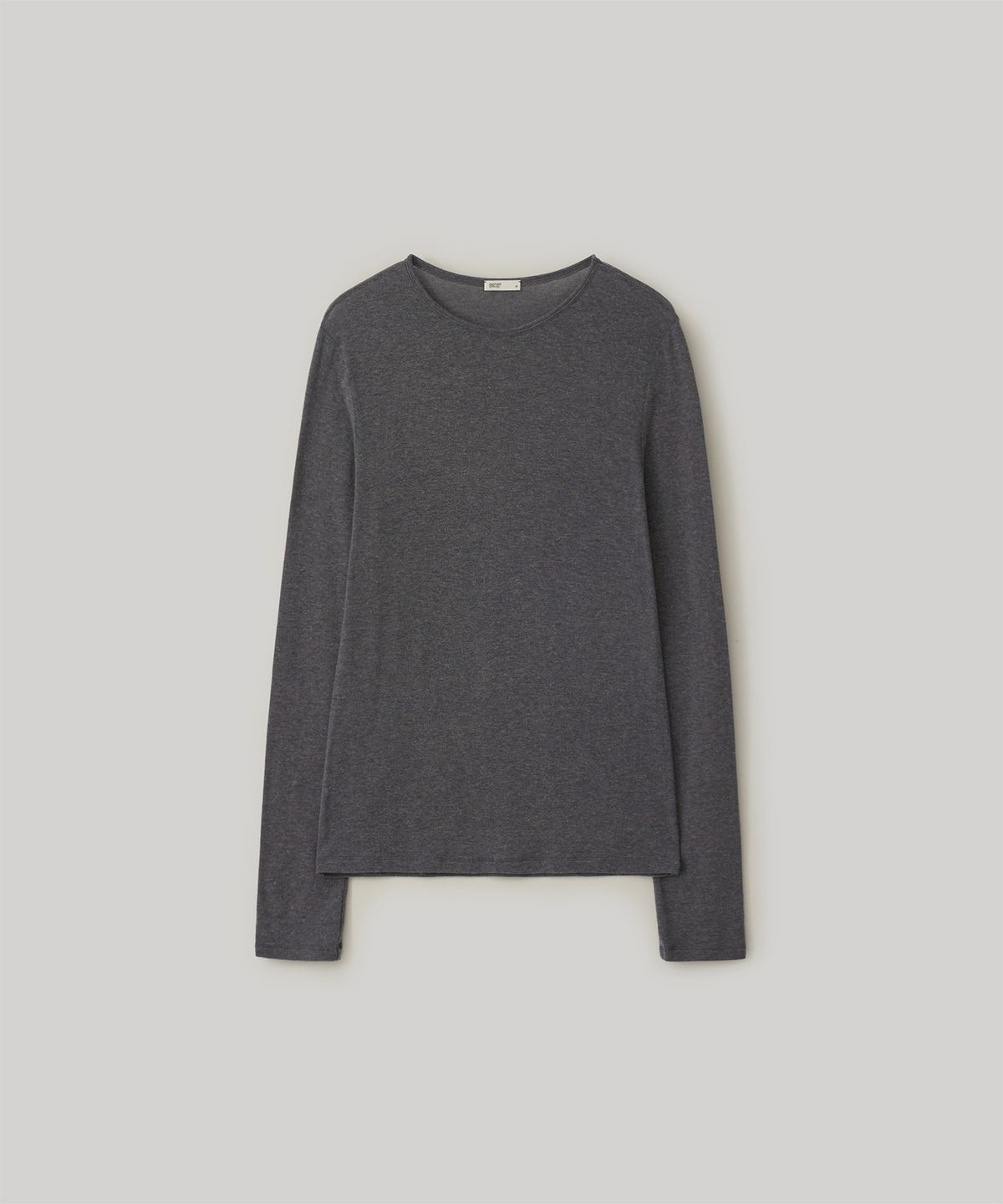 어나더오피스 우먼(ANOTHER OFFICE WOMEN) w. Wool Blend Long Sleeve Tee (Charcoal)