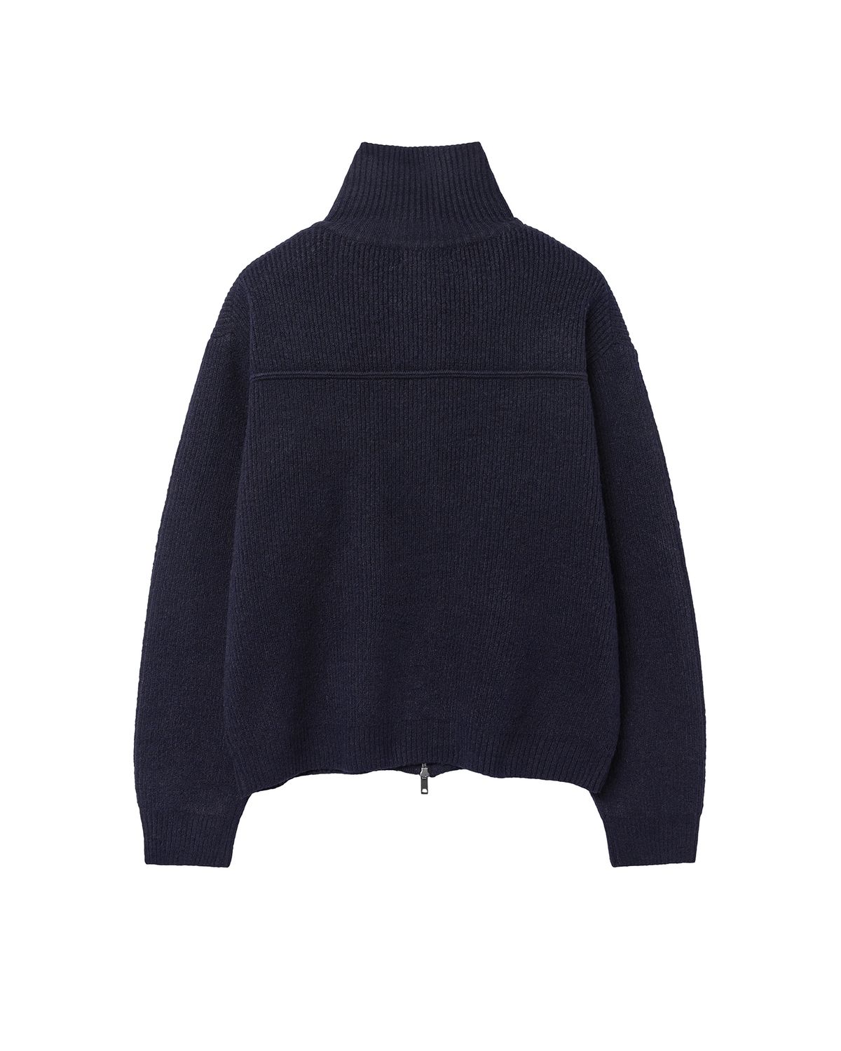 미세키서울 맨(MISEKISEOUL MEN) High neck full zip-up knit DARK NAVY
