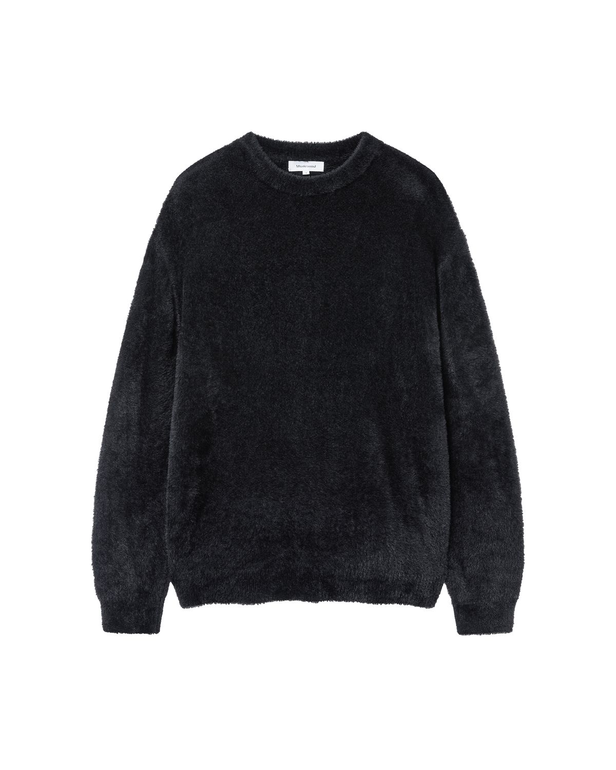 미세키서울 맨(MISEKISEOUL MEN) Hairy crewneck knit BLACK