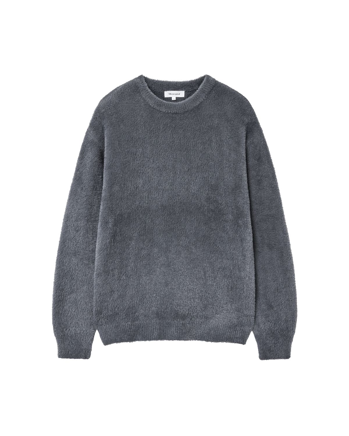 미세키서울 맨(MISEKISEOUL MEN) Hairy crewneck knit CHARCOAL