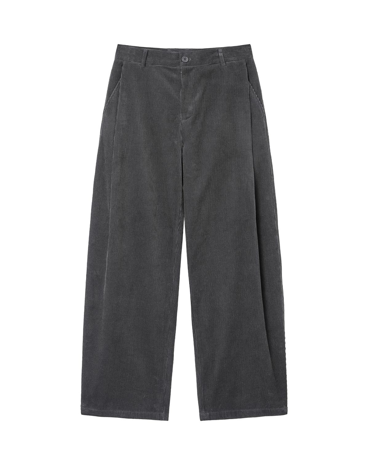 미세키서울 맨(MISEKISEOUL MEN) Corduroy curved pants CHARCOAL