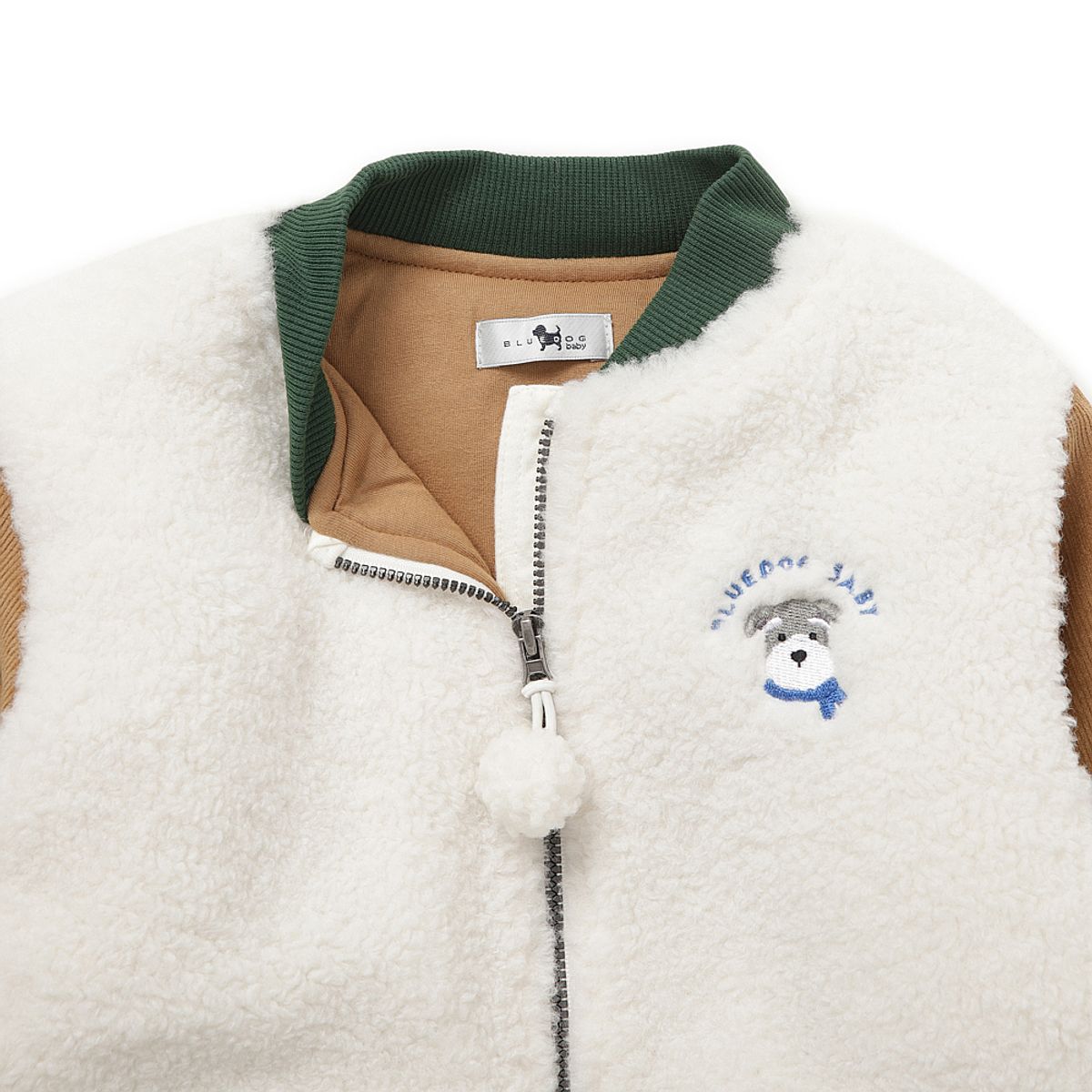 블루독 베이비(BLUEDOGBABY) 컬러매치 FUR 점퍼 (45C14-113-03)
