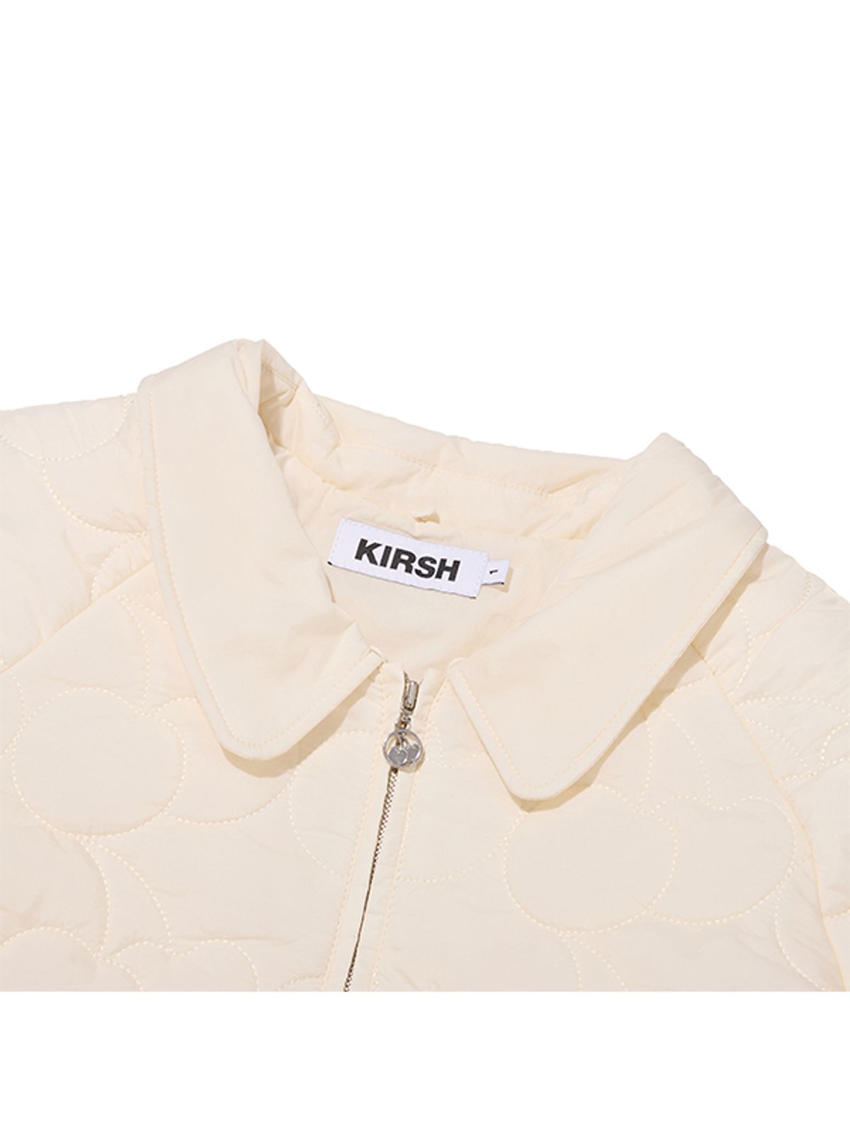 키르시(KIRSH) 체리 퀼팅 인조퍼 카라 자켓 [아이보리]