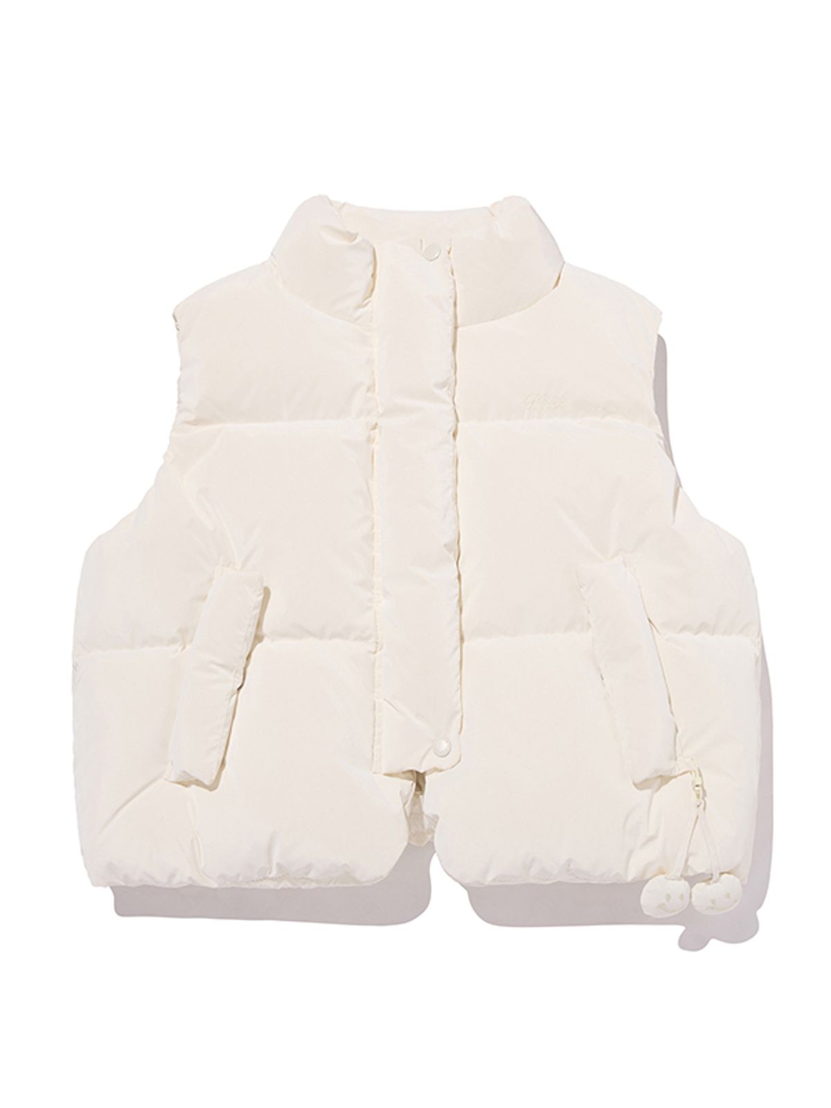 키르시(KIRSH) 체리 크롭 푸퍼 다운 베스트 [아이보리]