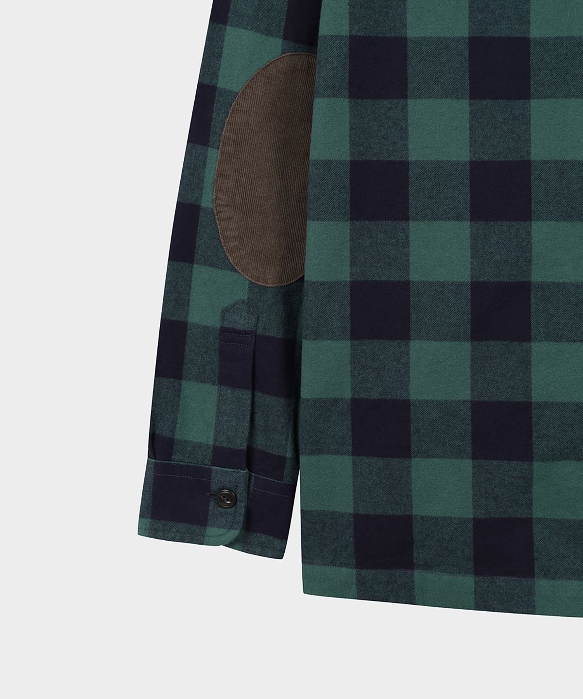 브룩스 브라더스(BROOKS BROTHERS) 플란넬 소멜로스 네브라스카 셔츠 재킷 (다크그린) (BBTHMM3771JEF)