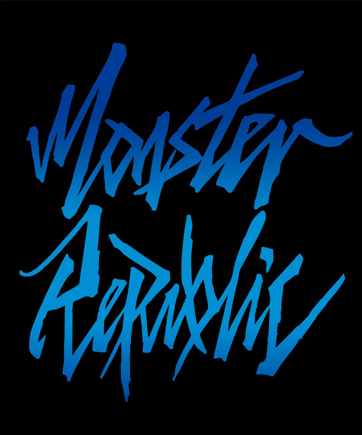 몬스터리퍼블릭(MONSTER REPUBLIC) 무브먼트 로고 블루웨이브 후드티 블랙