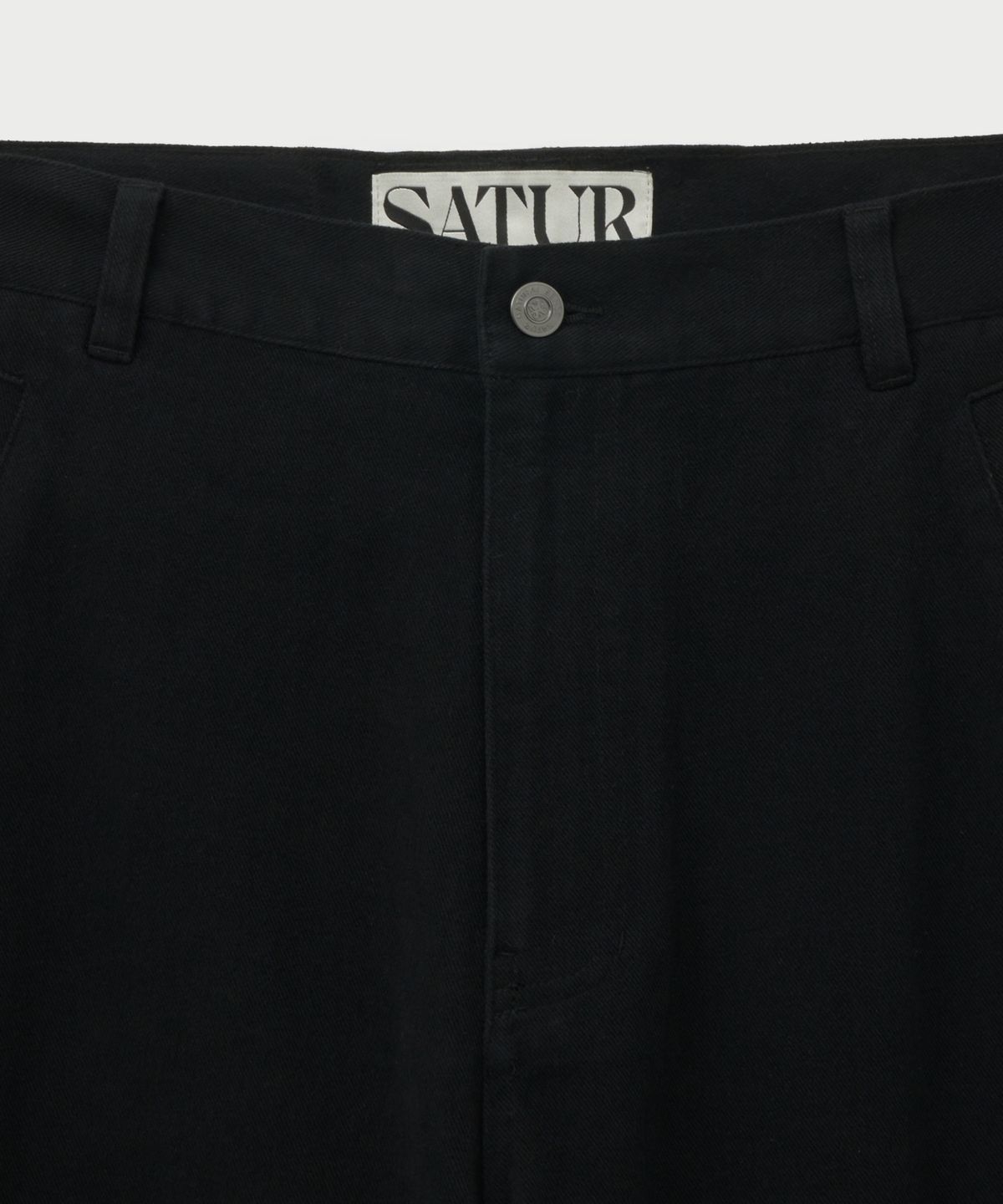 세터(SATUR) 테오 브러쉬드 코튼 팬츠 블랙