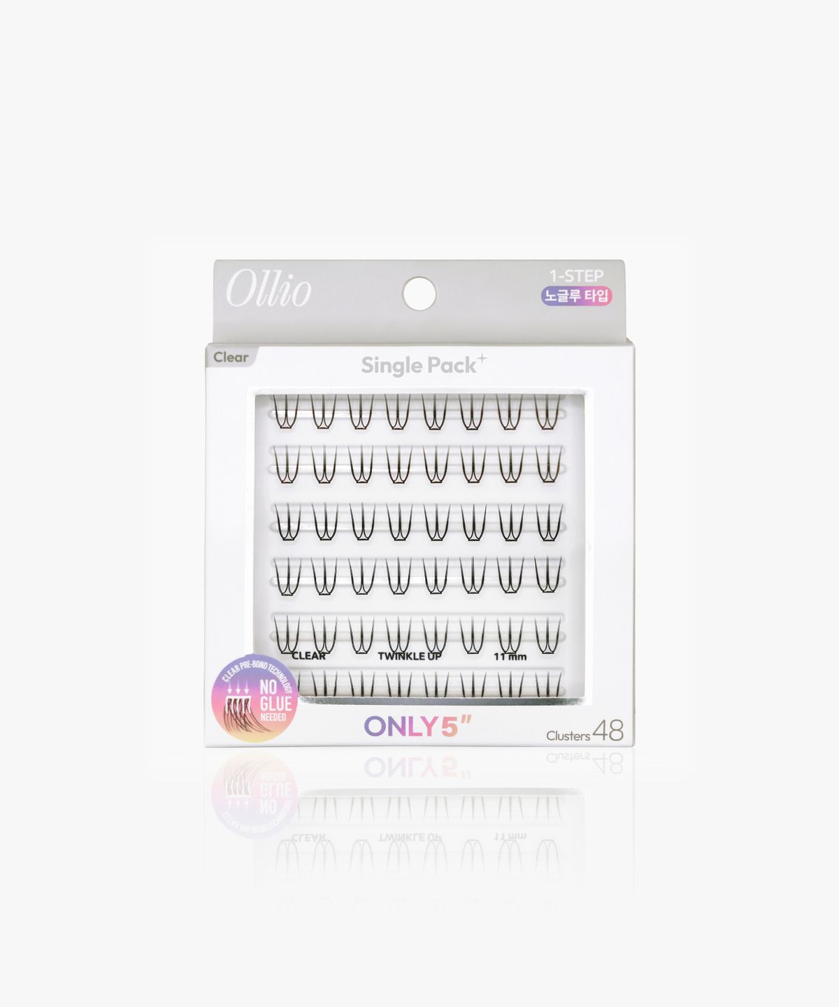 올리오(OLLIO) 노글루 속눈썹 클리어 싱글팩 플러스(8종 택1)