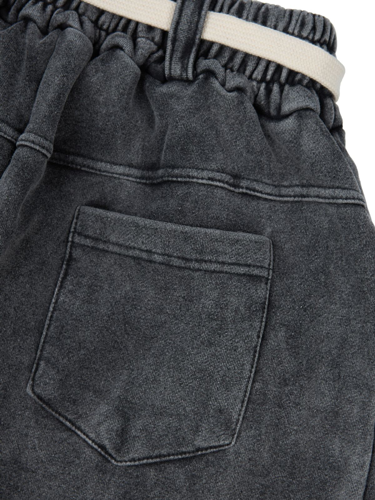 이넥시스(INEXCIS) 스노우 데님 와이드 팬츠 (Washed Black)