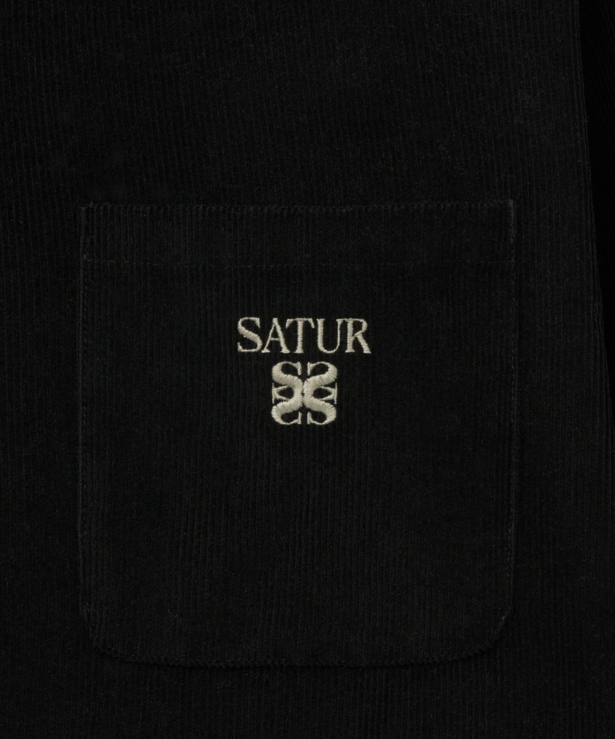 세터(SATUR) 소프트 코듀로이 셔츠 블랙
