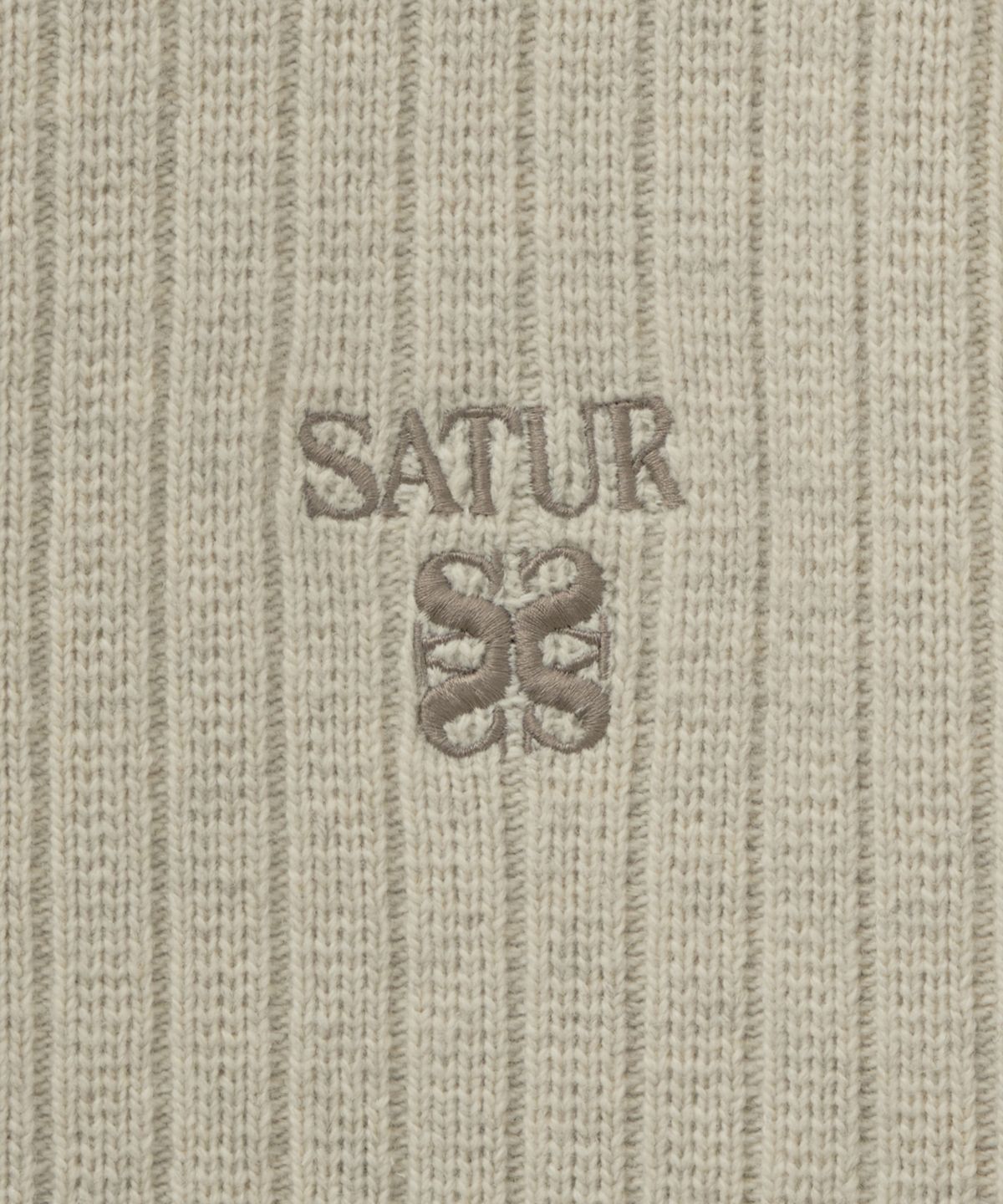 세터(SATUR) 파로 하프 넥 니트 집업 오트밀
