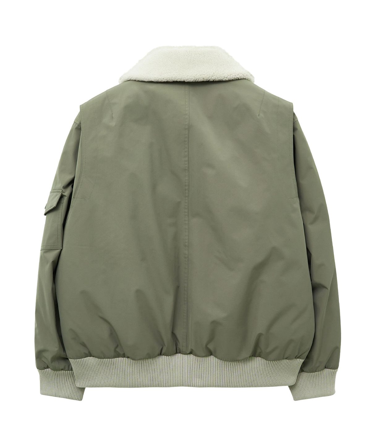 언지미크(UNGIMMICK) SHEARLING COLLAR DOWN JACKET (KHAKI)