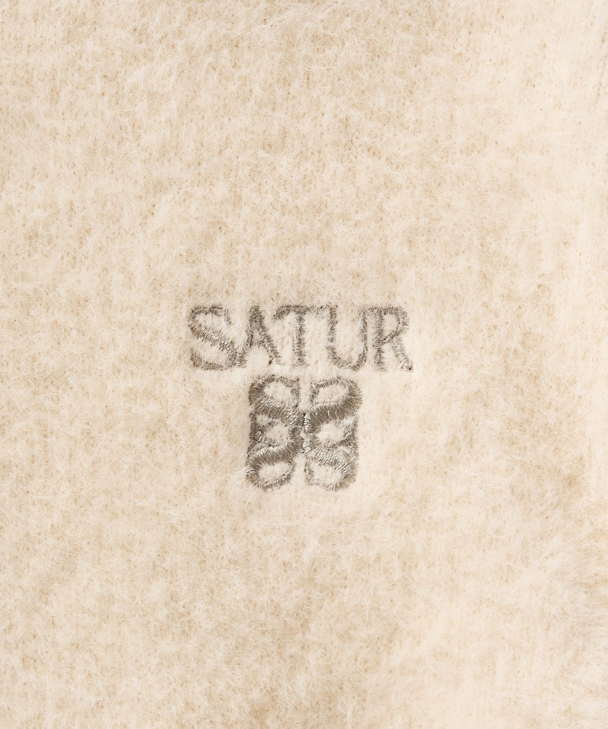 세터(SATUR) (W) 헤어리 칼라 니트 가디건 크림